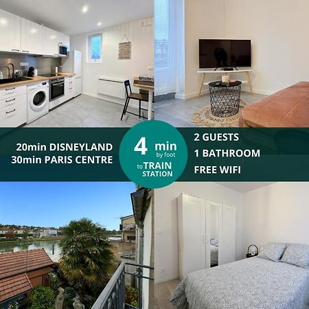 Le Cosy Lagny - Appartement Cosy Avec Balcon Vue Sur Marne Ngoại thất bức ảnh